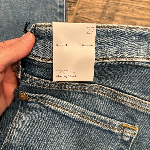 7FAMK NWT Luxe Vintage Josefina in Lyme. - Picture 4 of 13